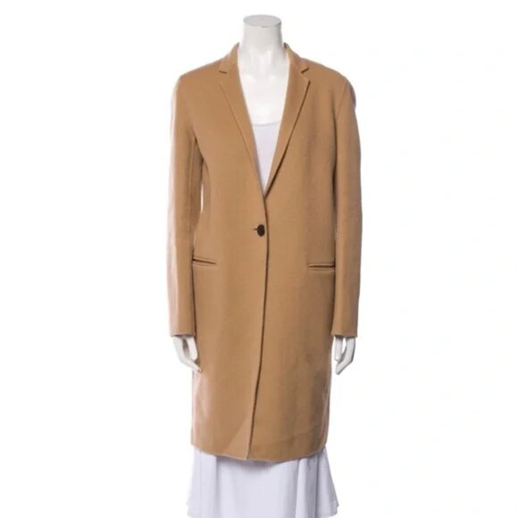 THEORY Cashmere Wool Blend Classic Coat - Picture 1 of 16